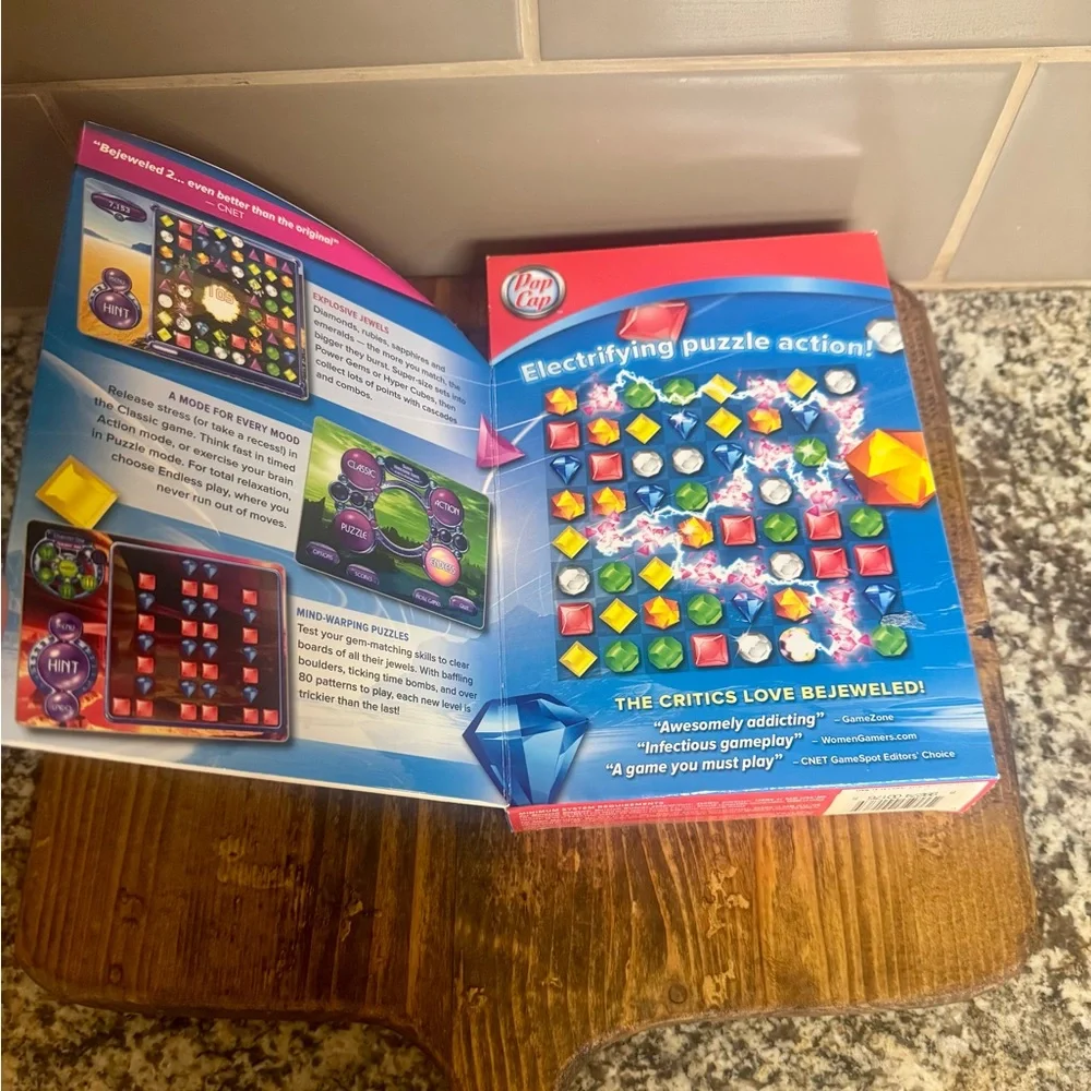 BEJEWELED 2 & Peggle PC Computer Games MAC CD-ROM by Pop Cap Games